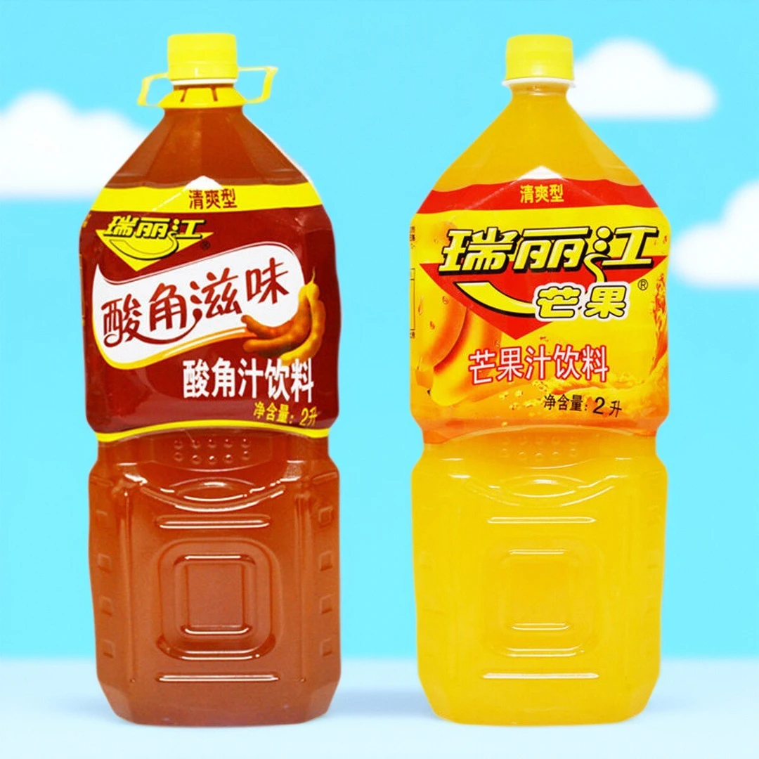 云南瑞丽江 2升芒果汁1瓶+2升酸角汁1瓶正品果味饮料老牌风味饮品