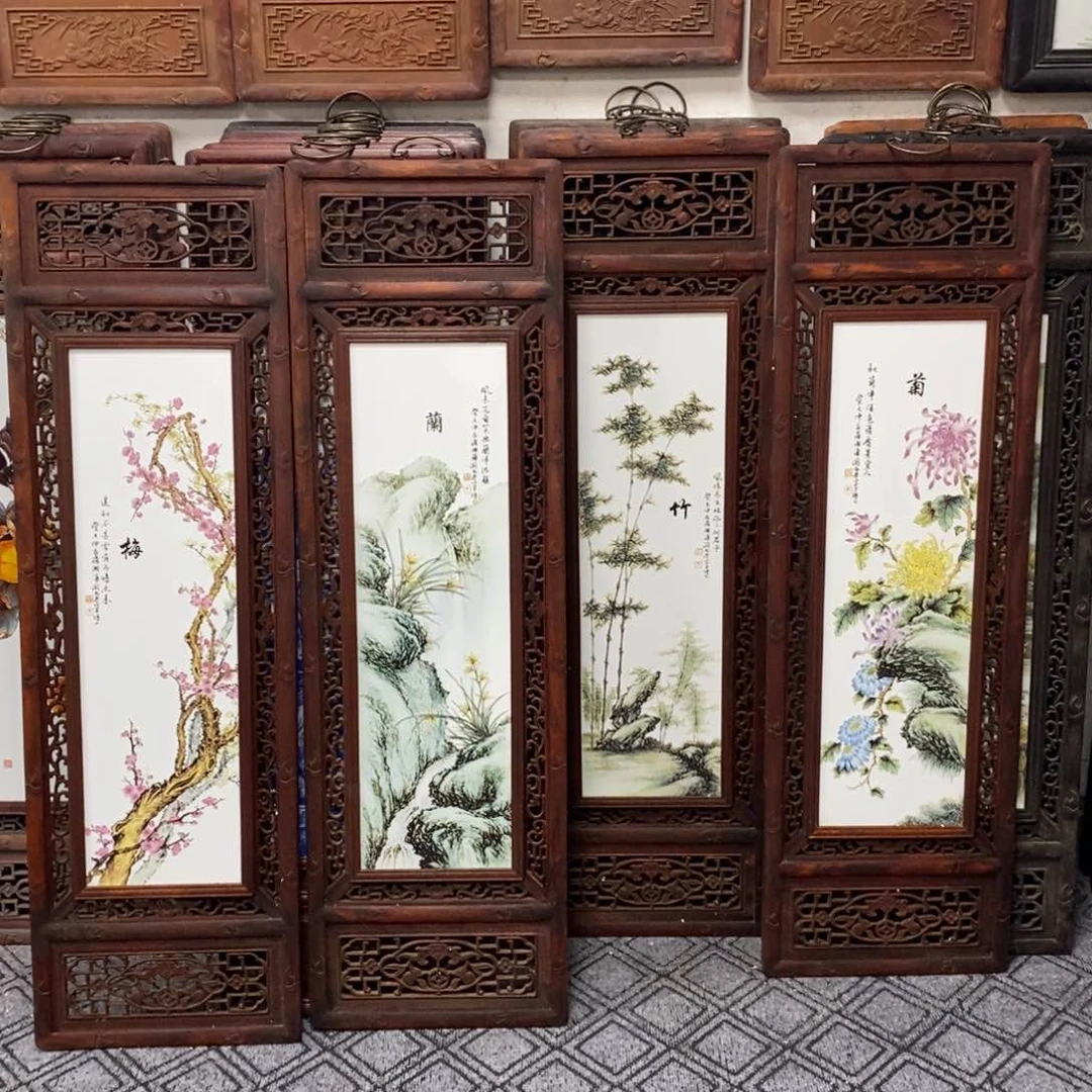 瓷片192*36*4景德镇瓷板画柴窑烧制