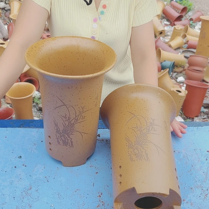 宜兴紫砂精品花盆