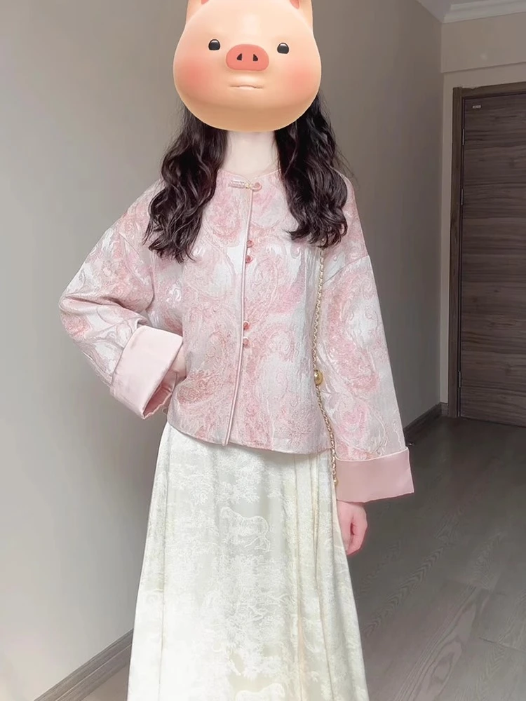 中国风轻奢高级感新中式女装2025春季新款改良唐装外套半身裙套装