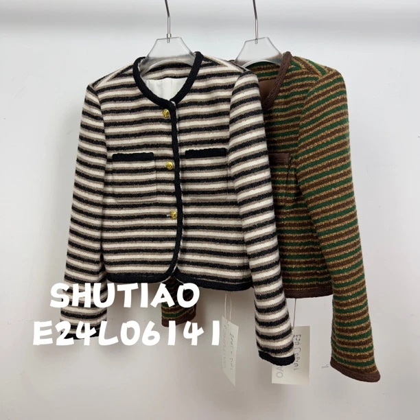 【SHUTIAO】2024秋冬：新款小众设计款外套E24L06141