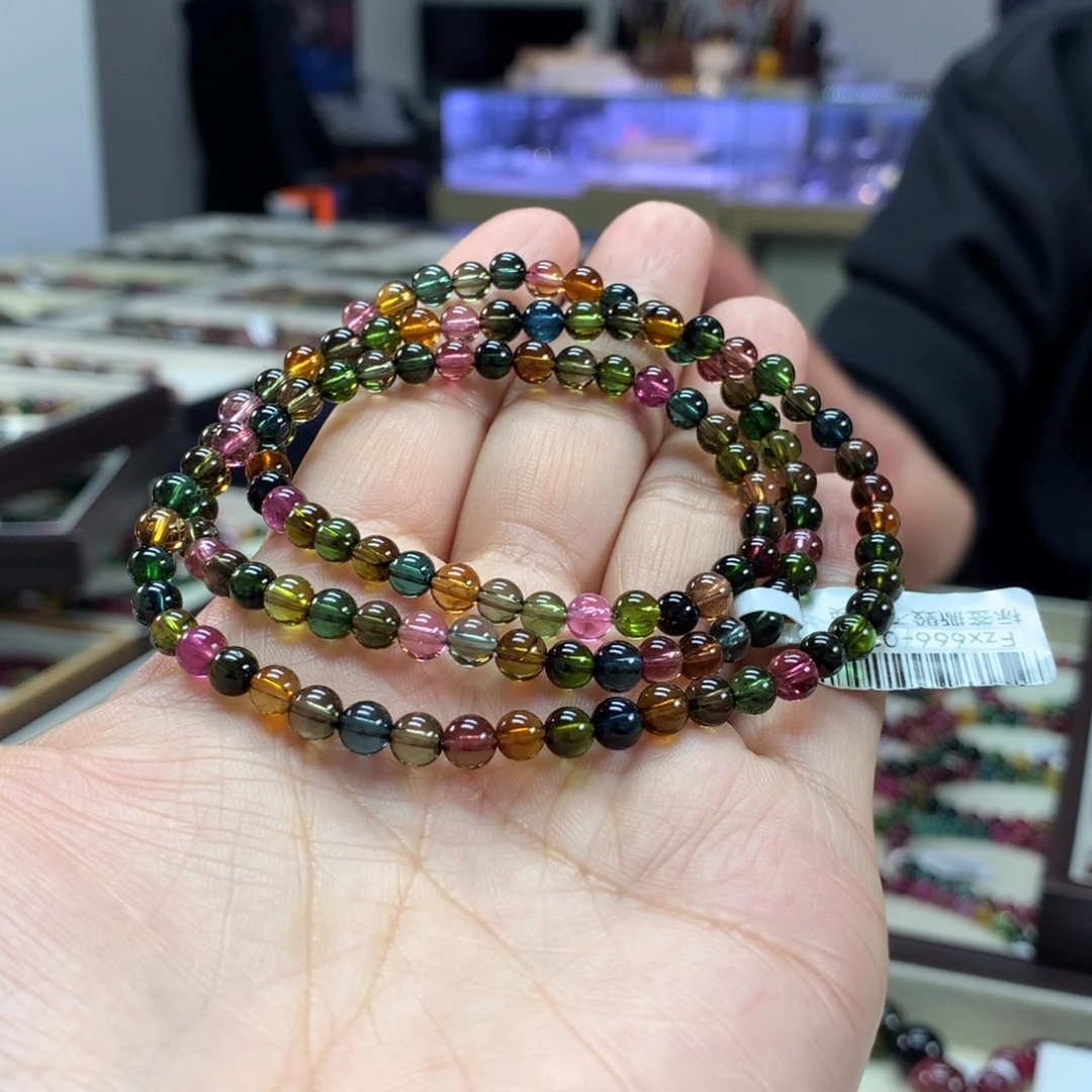 碧玺手链未镶嵌5毫米左右