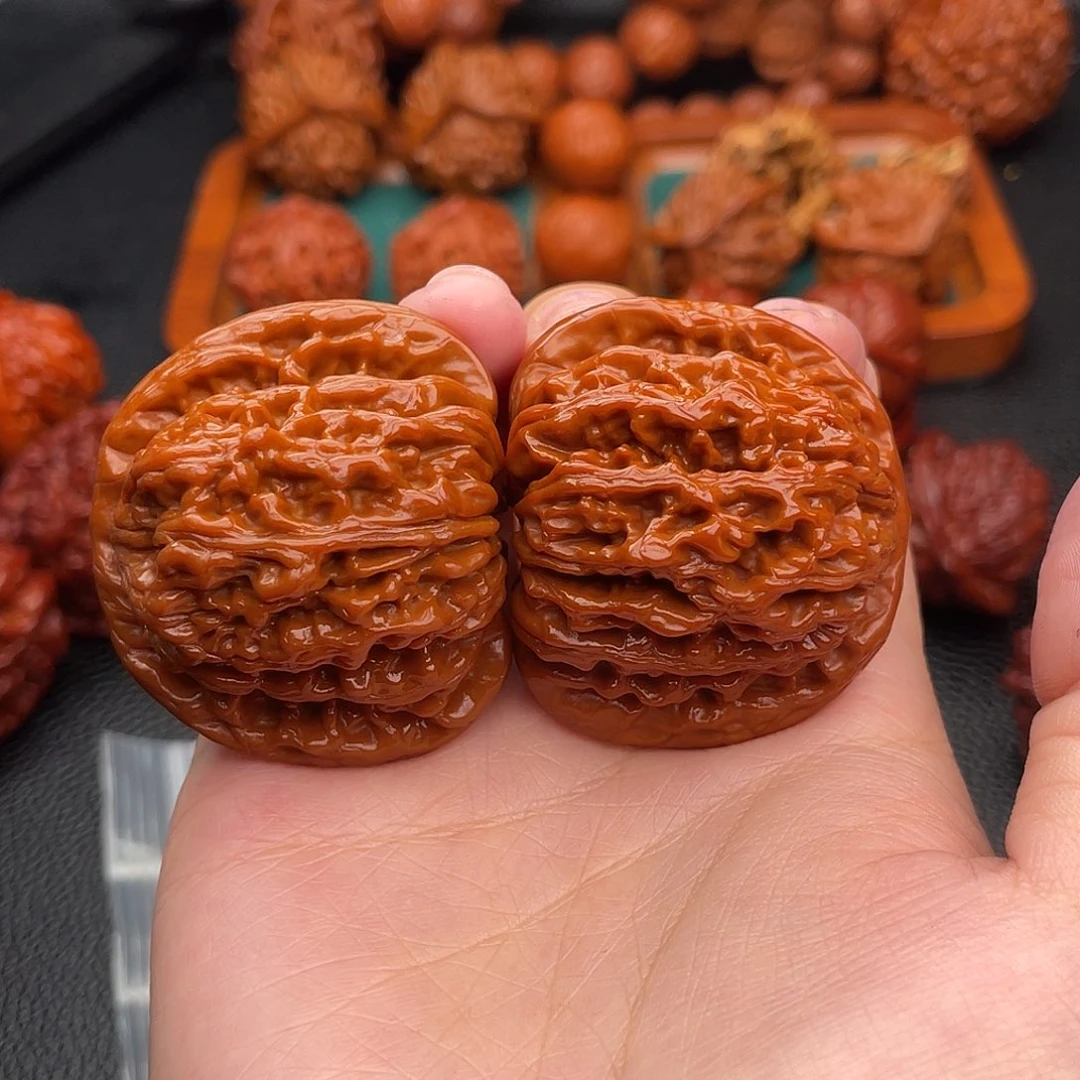 把件文玩核桃四座楼