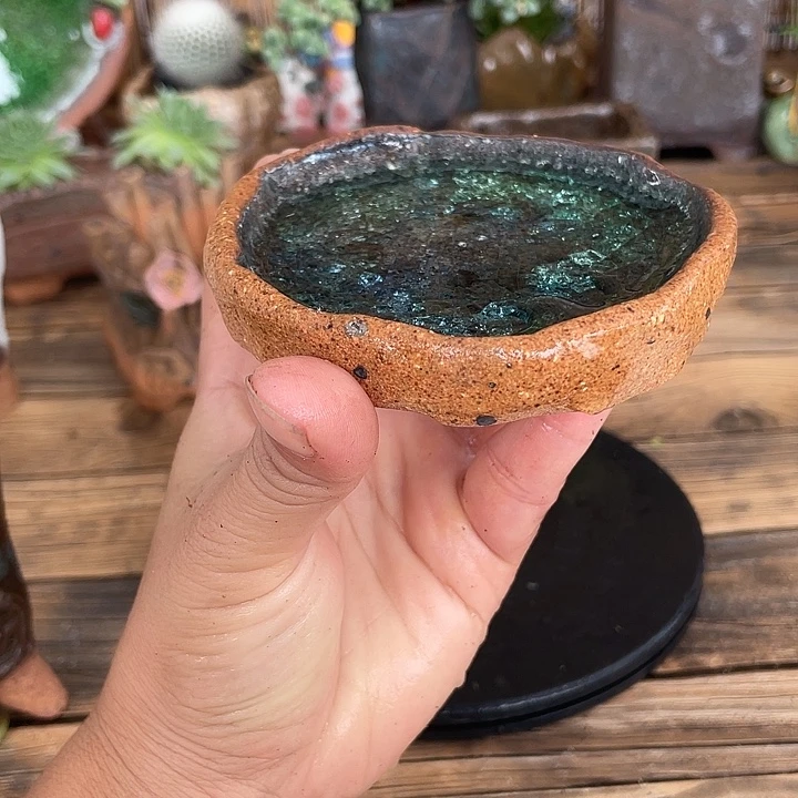 粗陶透气高温花盆
