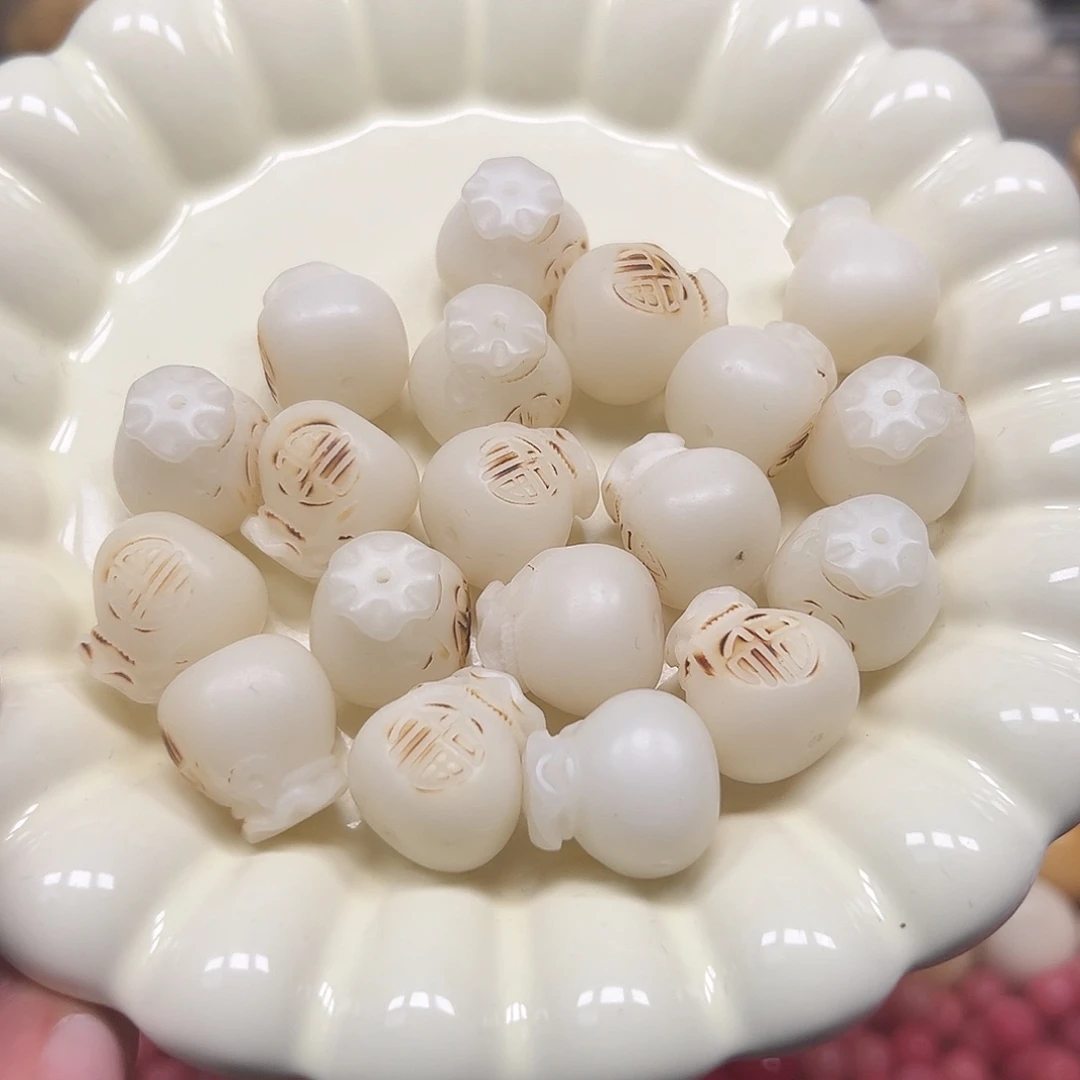 菩提根/象牙果手串50颗炭烧福袋微瑕