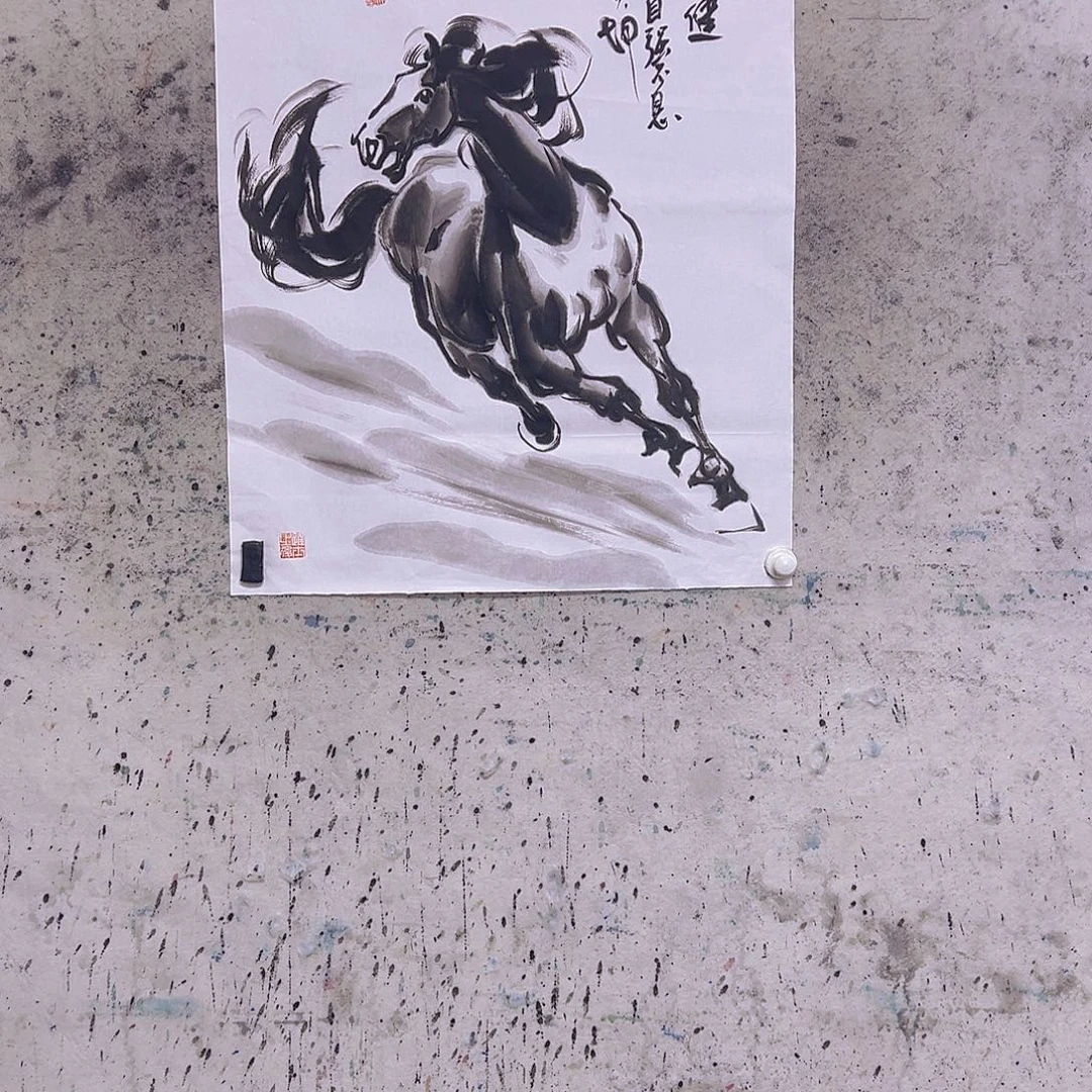 军***链国画三尺90x70cmcm