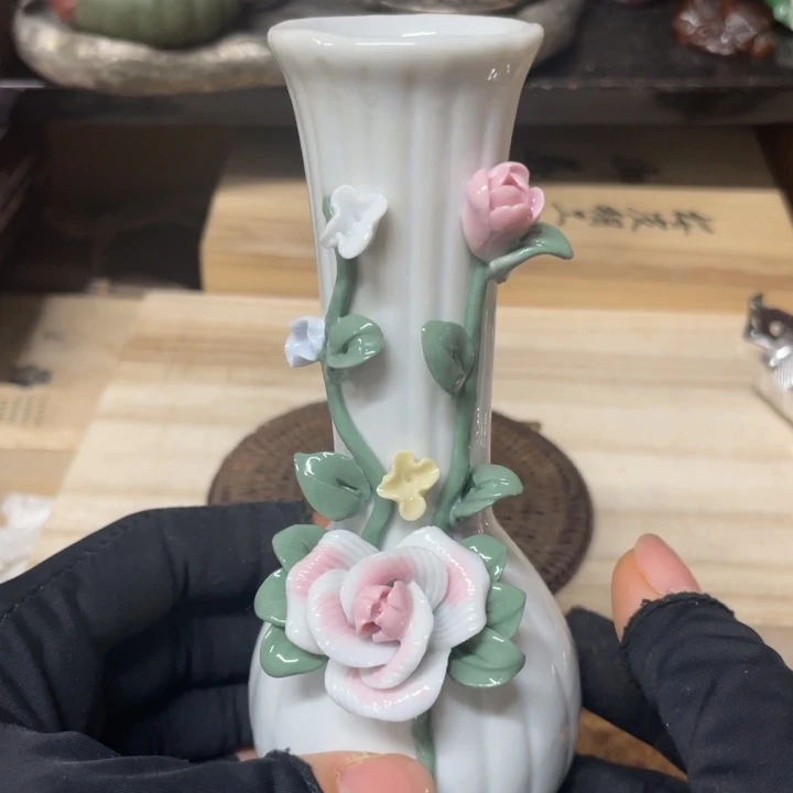 瓷片中古工艺品摆件