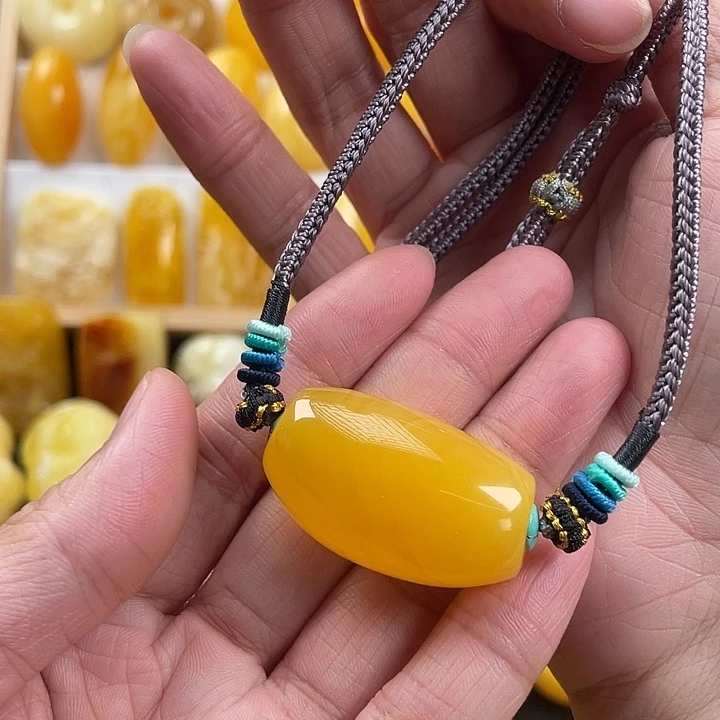 未镶嵌颈饰蜜蜡蜜蜡