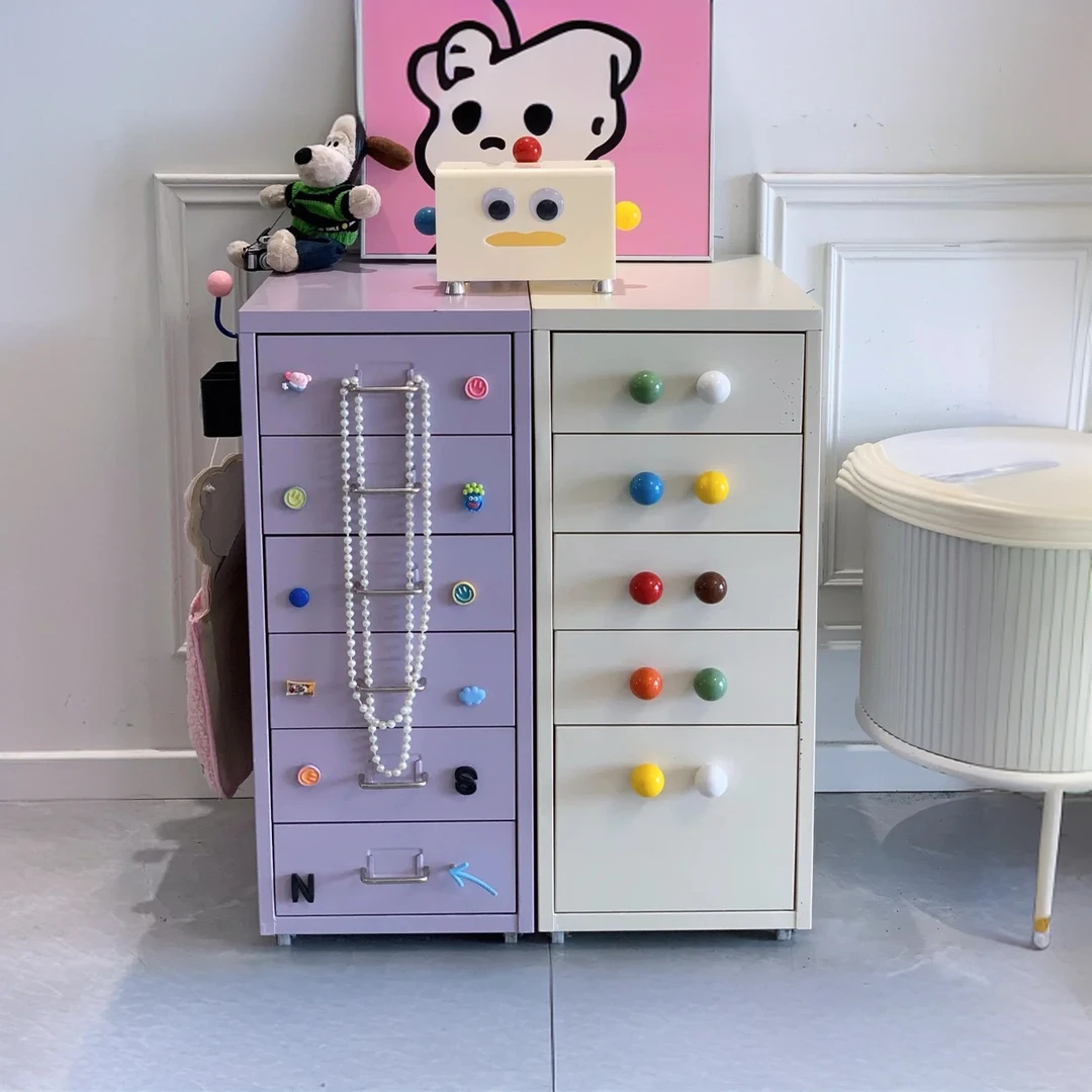 海尔默落地收纳八层十层柜储物柜多场景可移动柜化妆品收纳床头柜