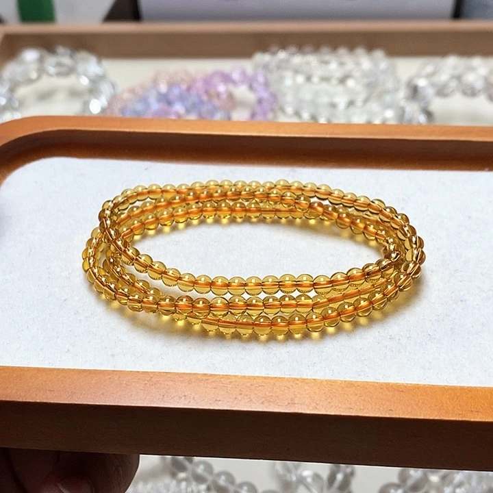 非金属卡4mm巴西黄三圈