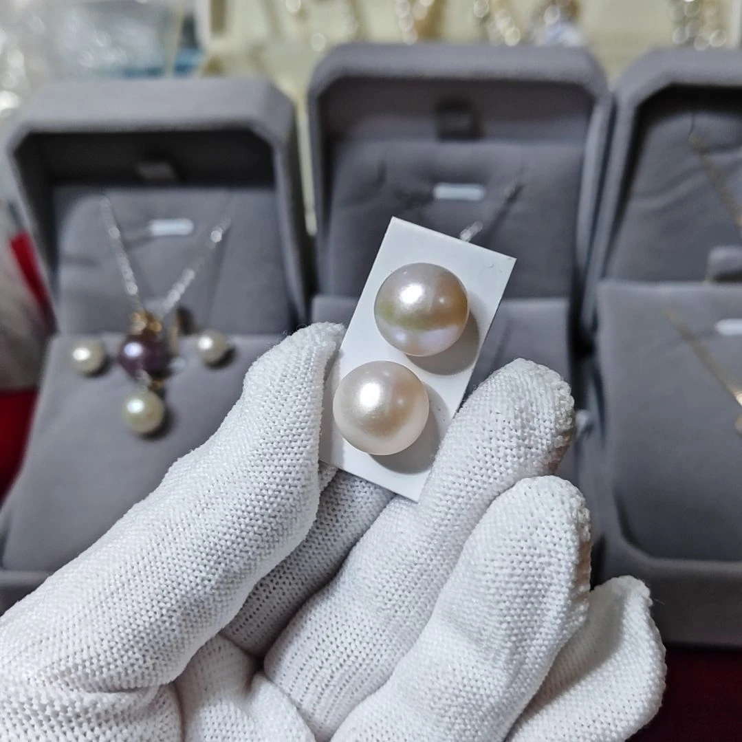 银S925镶嵌淡水珍珠颈饰