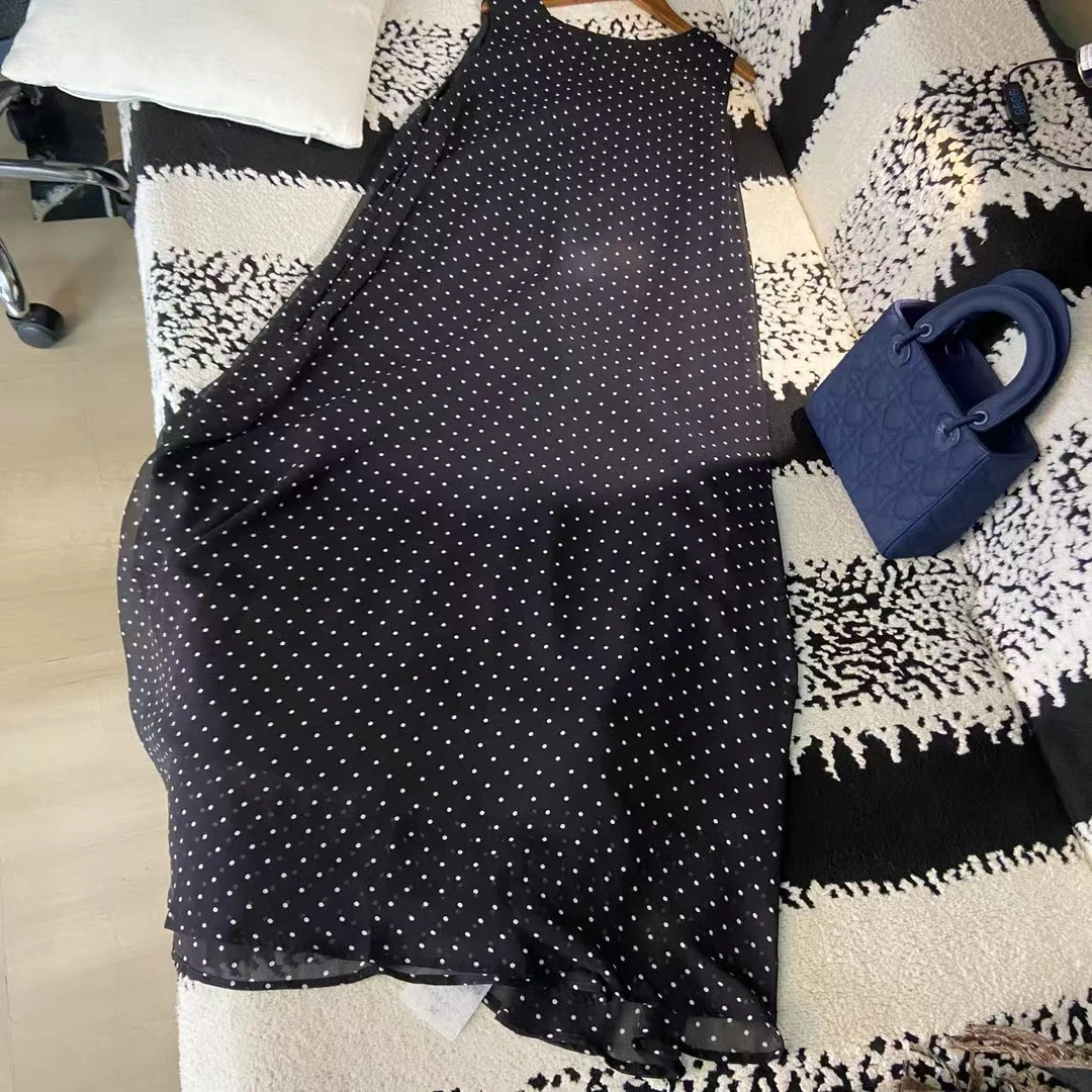 【K姐私家定制】印花波点休闲宽松版连衣裙-D1291