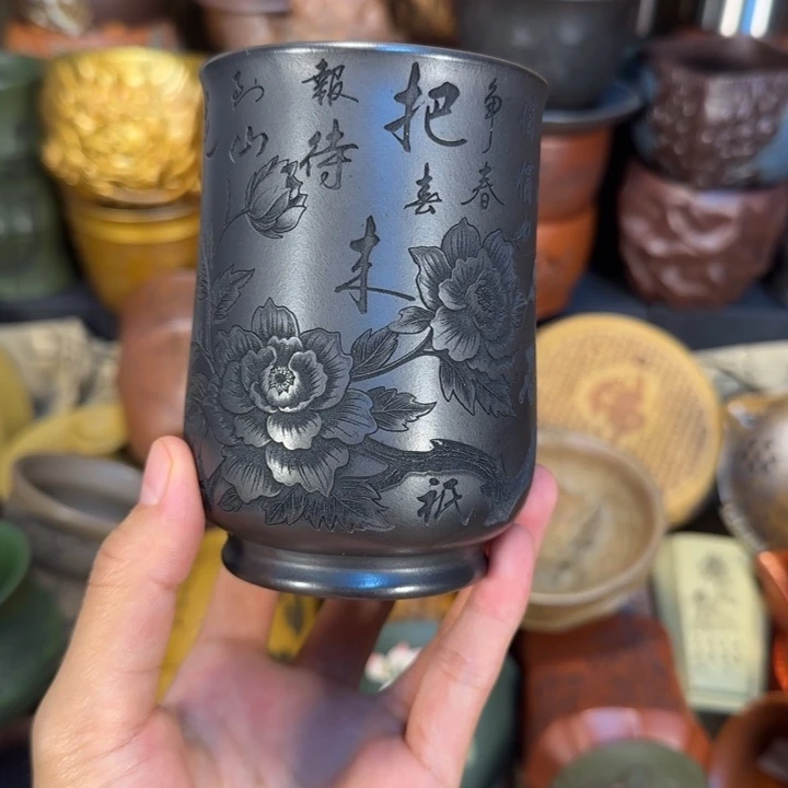 紫砂茶杯宜兴紫砂茶杯
