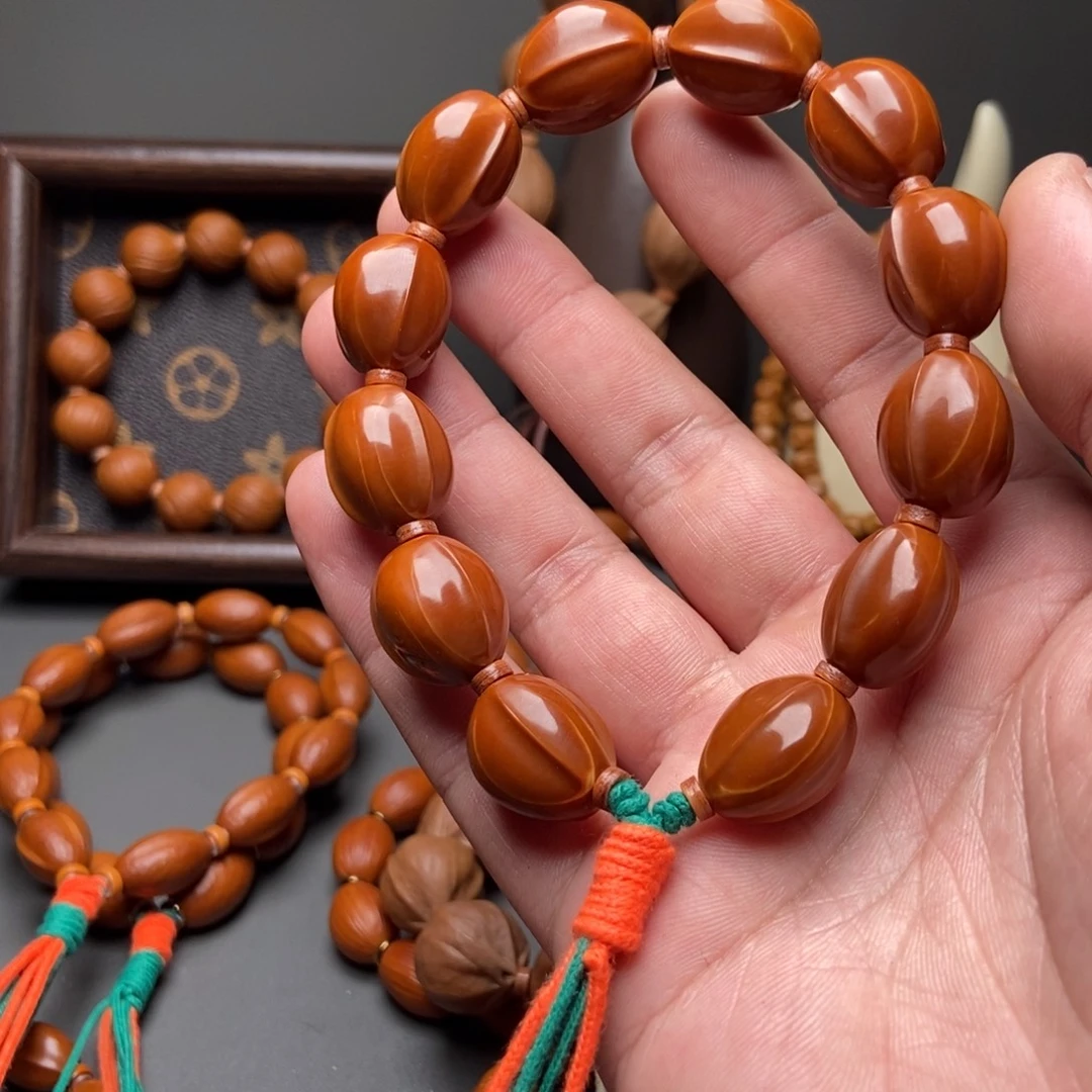 手串/手链橄榄核铁核鲨鱼背 亮面