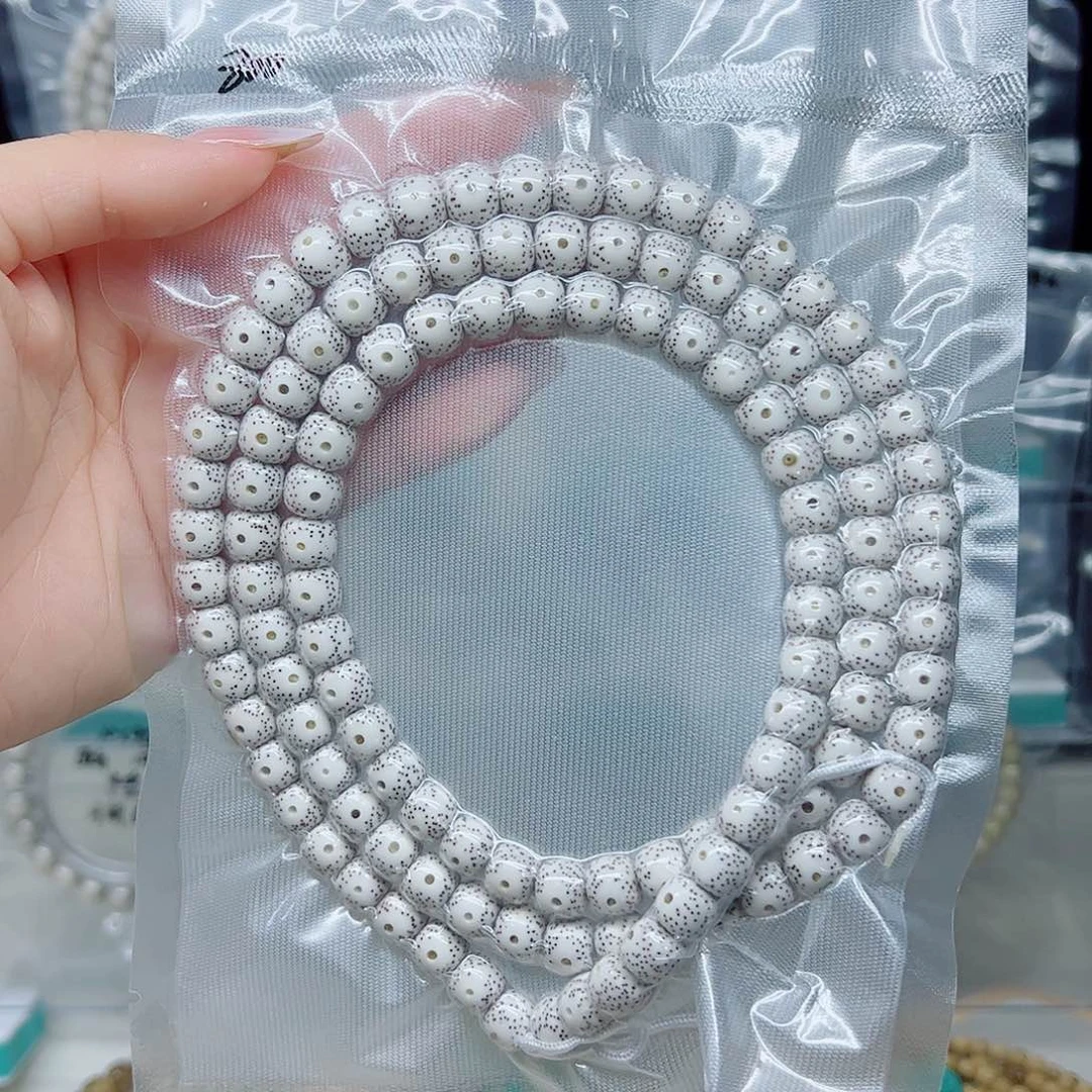 星***空星月菩提手串原白8.8左右大眼睛