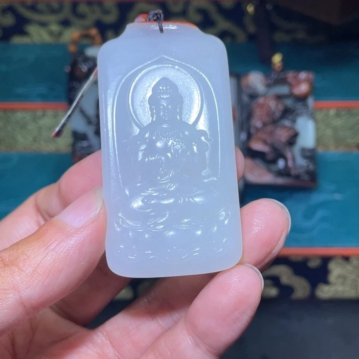 和田玉未镶嵌颈饰J