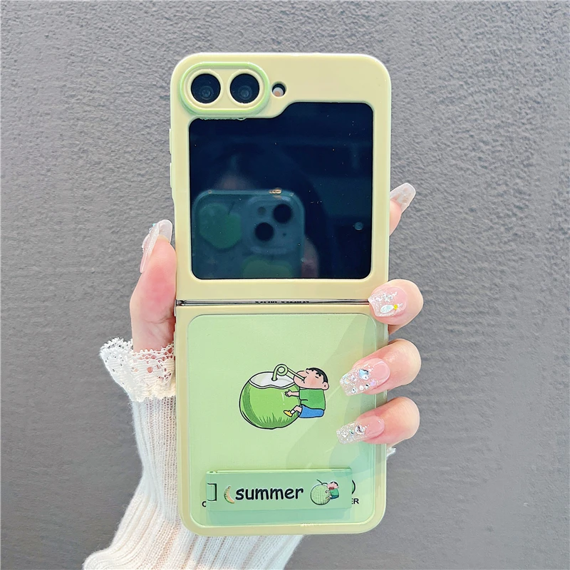 （三星zflip6系列)折叠奶油壳适用三星zflip6/三星zflip5手机壳潮