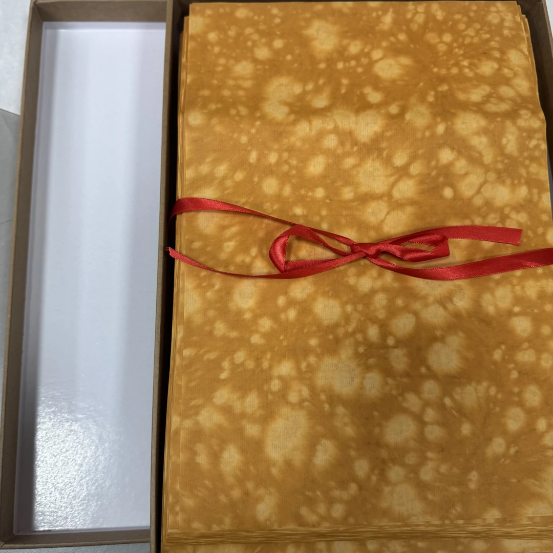 虎皮宣 古法传统火烤工艺 半生熟书法创作