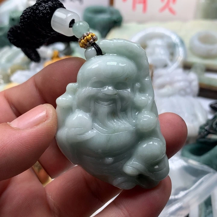 翡翠未镶嵌颈饰保真天然a货翡翠