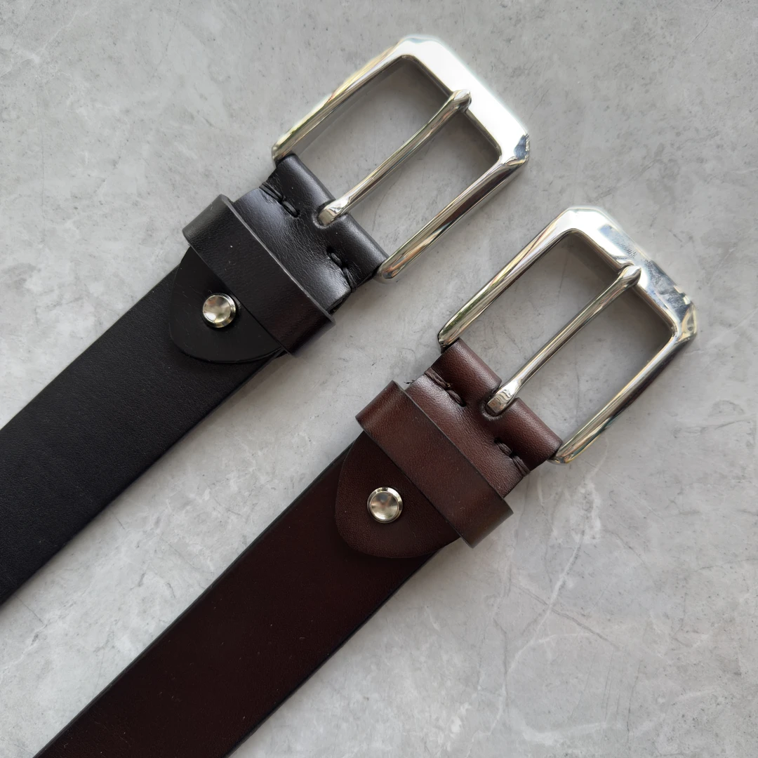 男士真皮头层牛皮腰带  美式复古经典百搭款  3.8cm宽  5mm左右厚