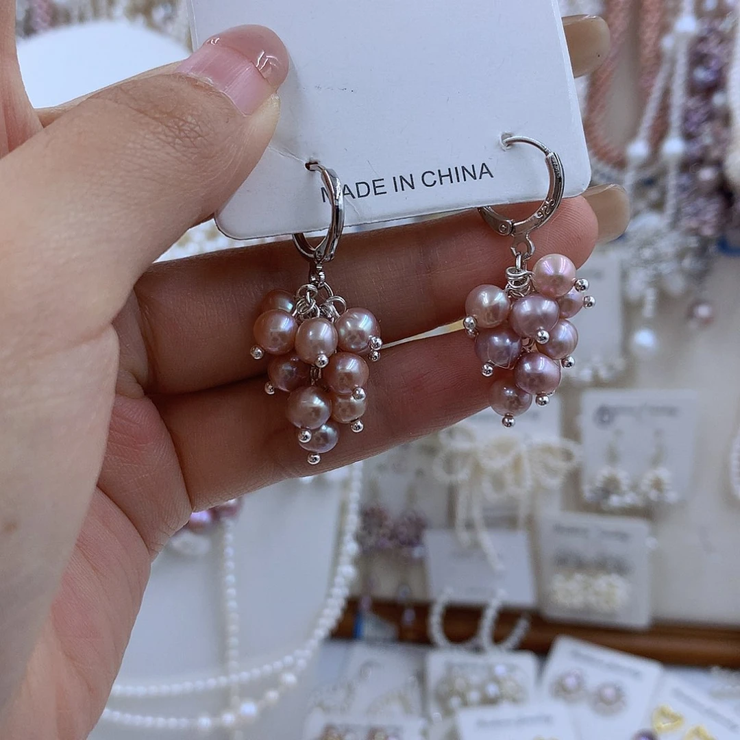 项链银S925镶嵌淡水珍珠