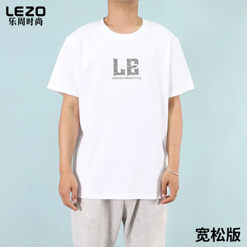 LEZO乐周时尚男装短袖圆领T恤L25234128