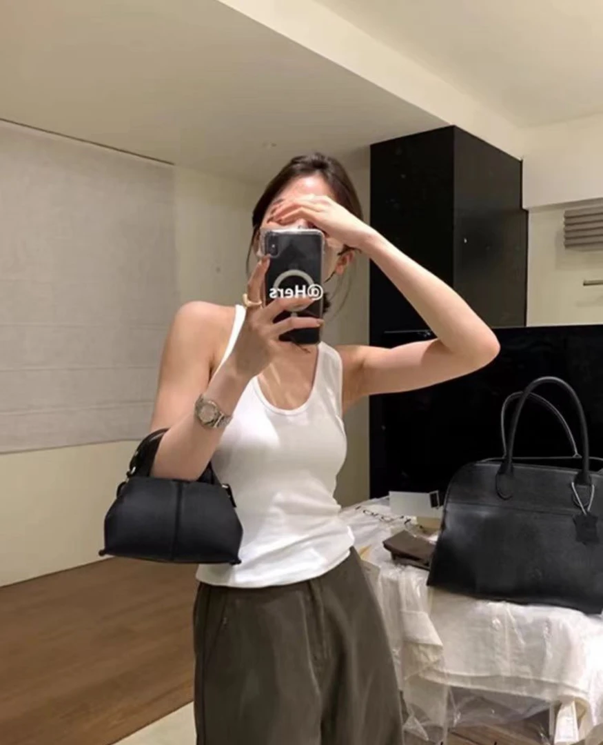 5881   [棉背心]早春爆款彩色圆领简约百搭免穿Bra巨好穿吊带背心