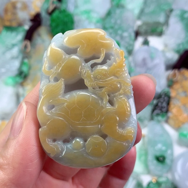 翡翠未镶嵌吊坠(不含链)