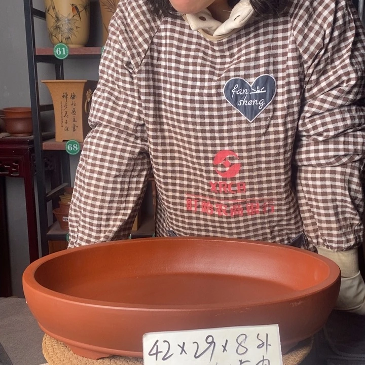 紫砂磨损开裂微瑕紫砂花盆一物一拍