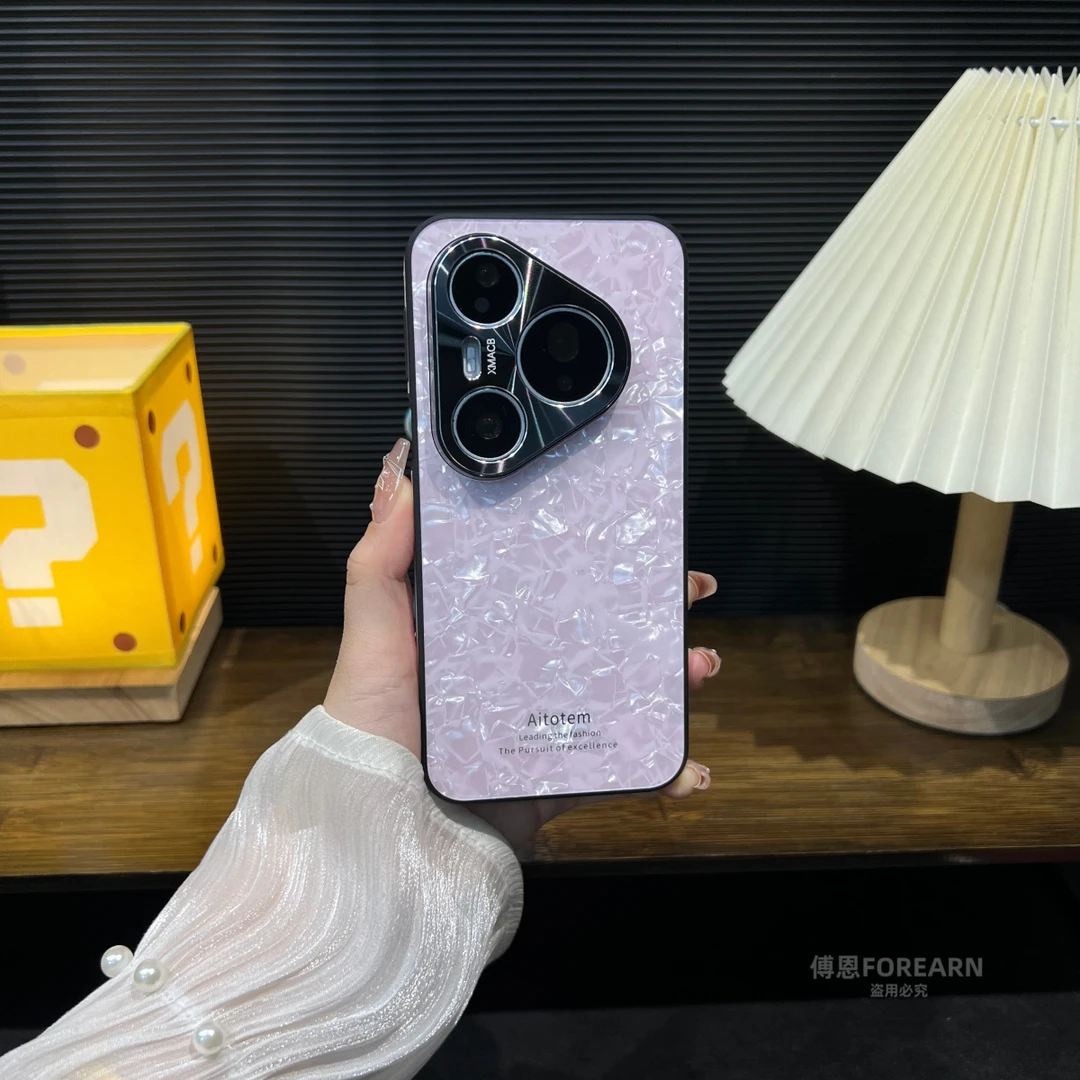 适用于华为pura80pro手机壳pura80ultra贝壳纹pura80保护套p80女