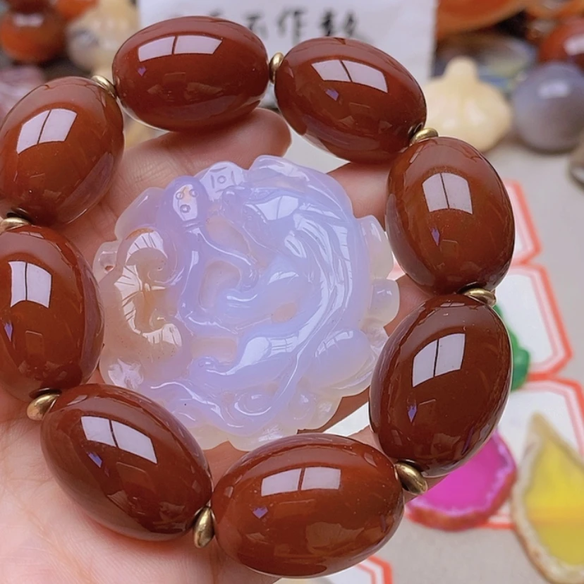 【闪购商品】未镶嵌玛瑙/玉髓珠宝半成品曹*