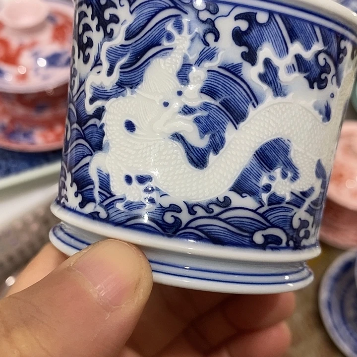 陶摆件景德镇陶瓷主人杯23444