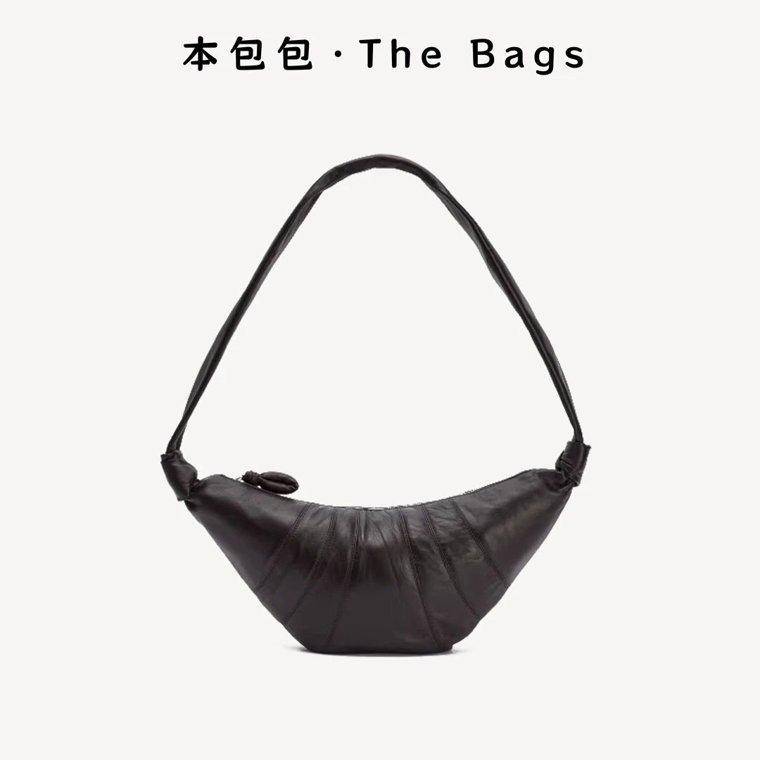 本包包Nappa羊皮牛角包经典可颂包中号CROISSANT系列百搭斜跨包