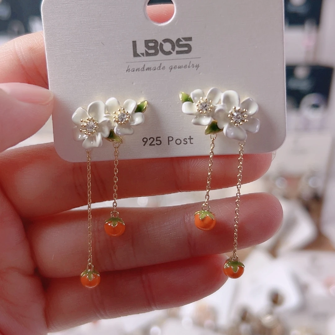 锆石纯铜合金耳环的