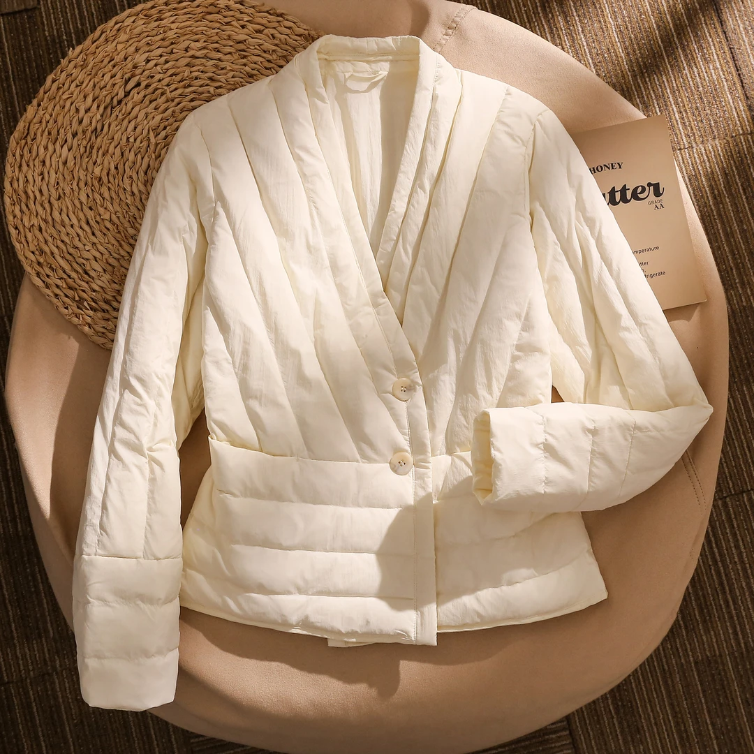 新款轻薄排骨羽绒小马甲女冬季爆款洋气大码修身打底内搭长袖上衣