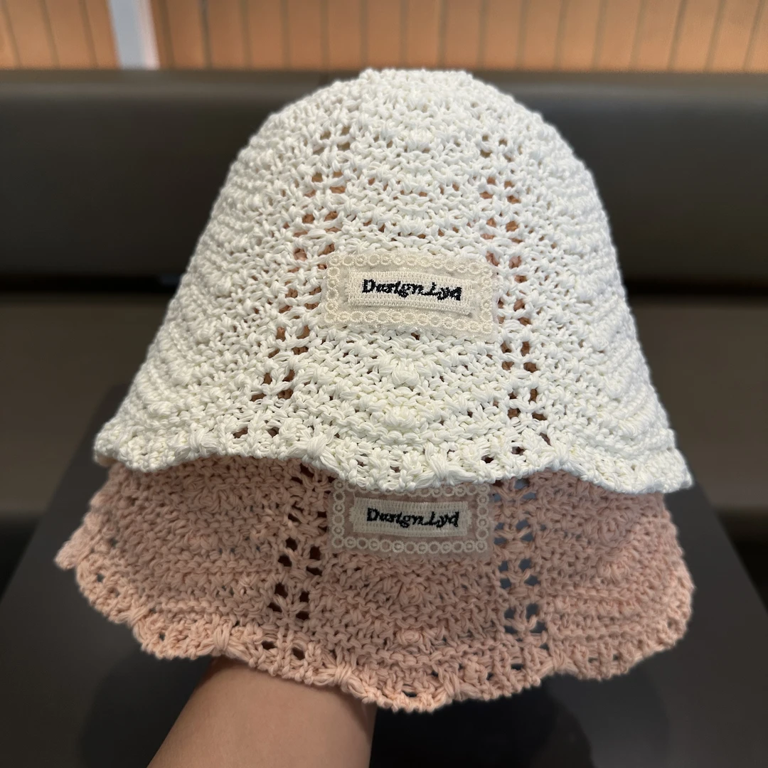 韩版宝宝帽子夏季薄款透气草编水桶帽女童防晒遮阳草帽太阳渔夫帽