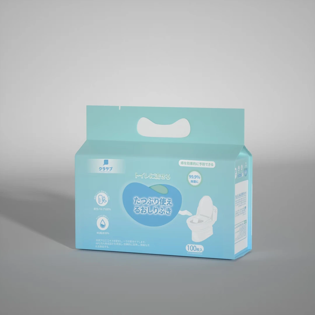 出口日本野泽屋湿厕纸湿纸巾可冲马桶40抽/包