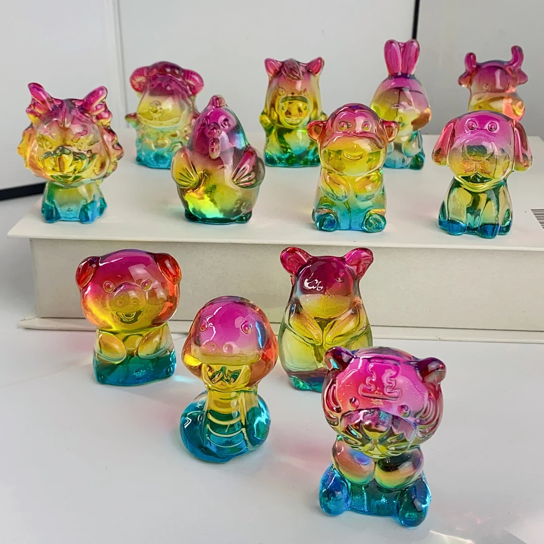 非金属玻璃吊坠 2888/SX001琉璃十二生肖摆件/多样性发/一套