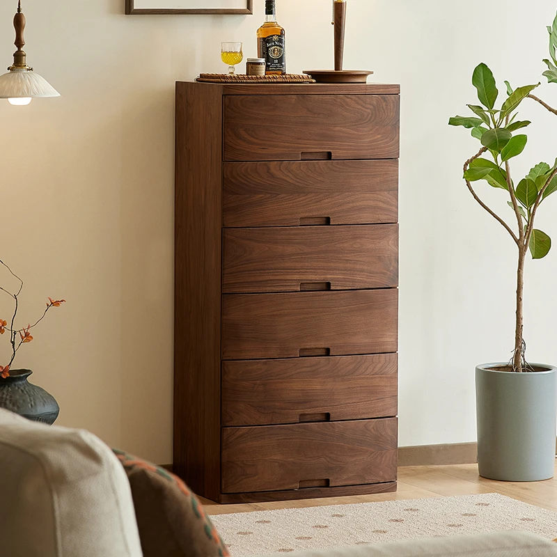 【北美黑胡桃木】六斗柜储物柜置物柜边柜收纳柜