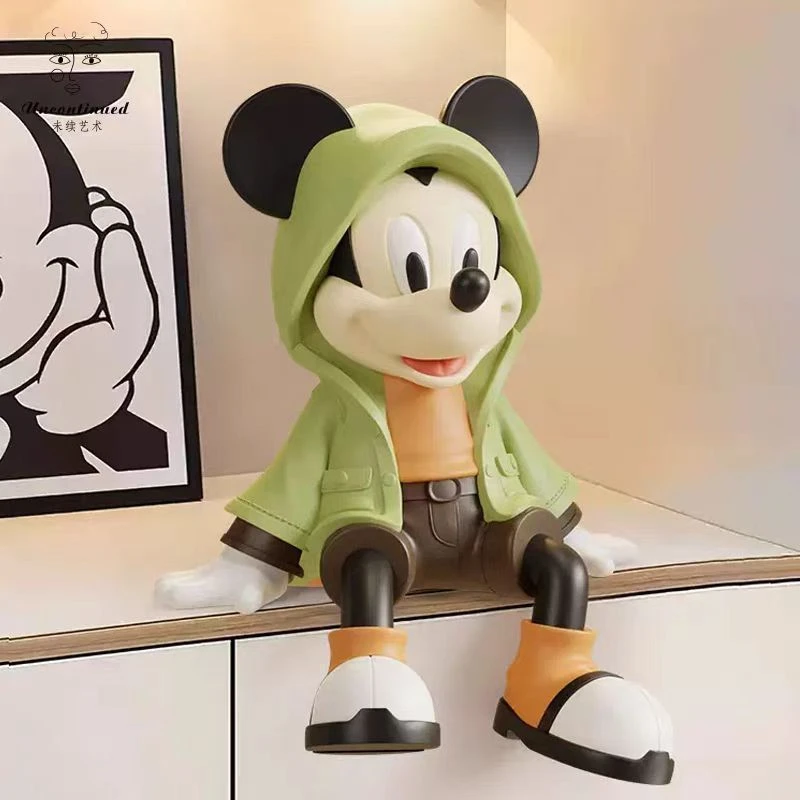 新款30CM坐姿米奇摆件客厅入户玄关桌面家居礼物创意电视柜装饰品