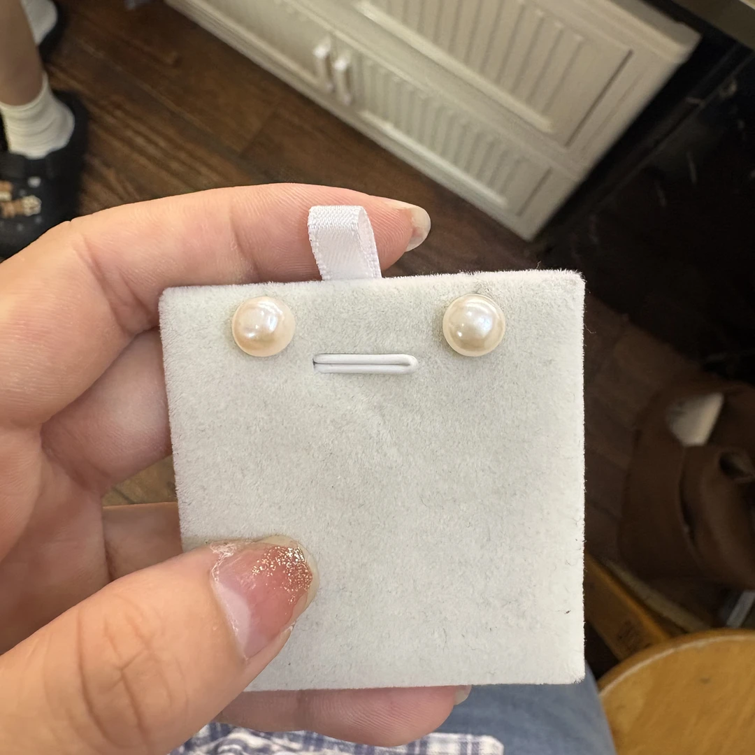 珍珠耳钉【小北质检】ZJH920Z95多样性发一