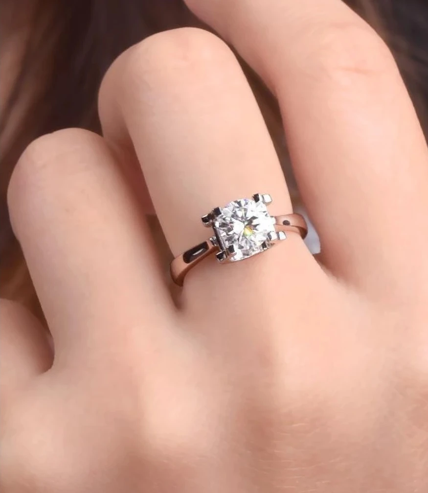 私人定制  卡家牛头女戒2.0ct