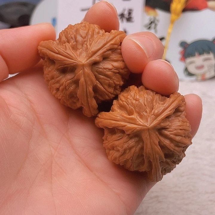 吊坠文玩核桃符*三棱