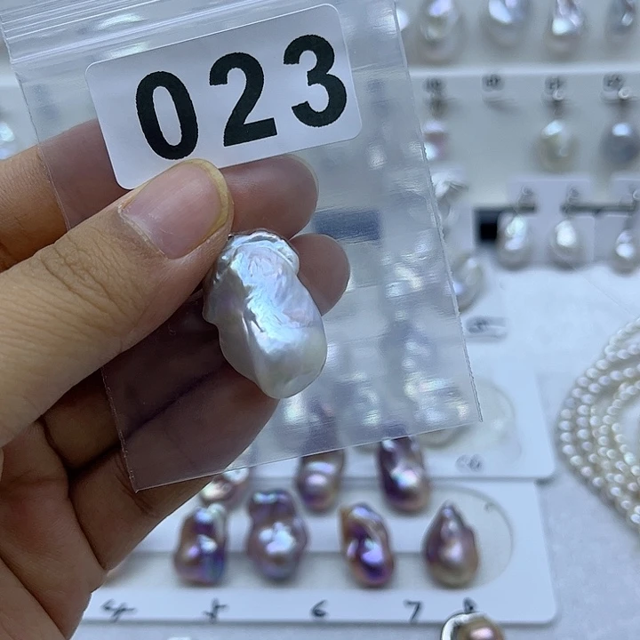 淡水珍珠银S925镶嵌颈饰