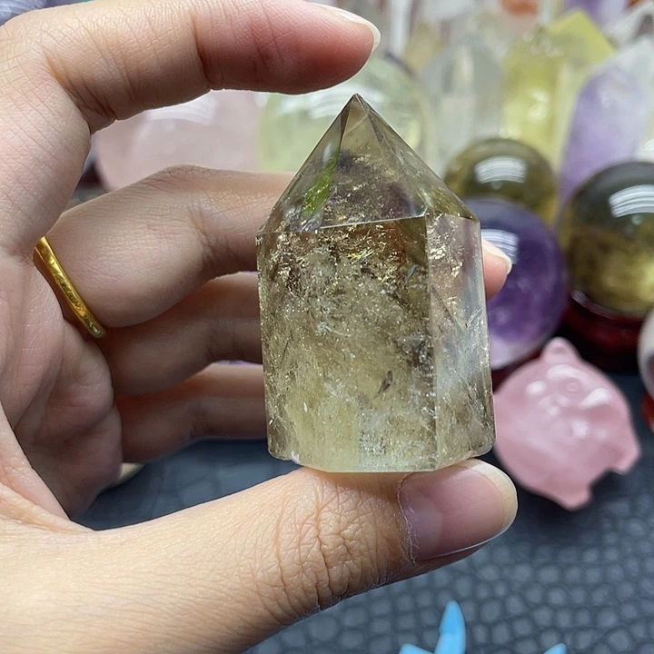 水晶未镶嵌珠宝半成品58黄水晶住