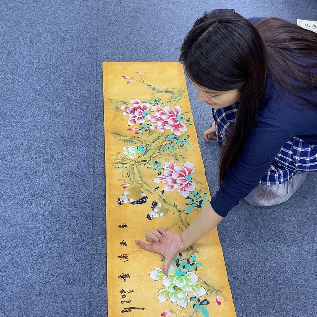 国画作品小姐姐放漏…