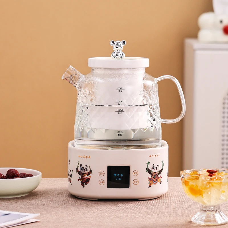 岳恒全玻璃养生壶炖煮恒温煮茶壶陶瓷炖盅多功能家用电陶炉煮茶器