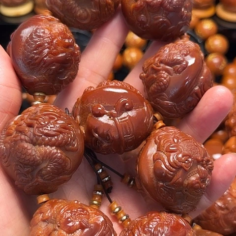 王***头橄榄核手串/手链直播268