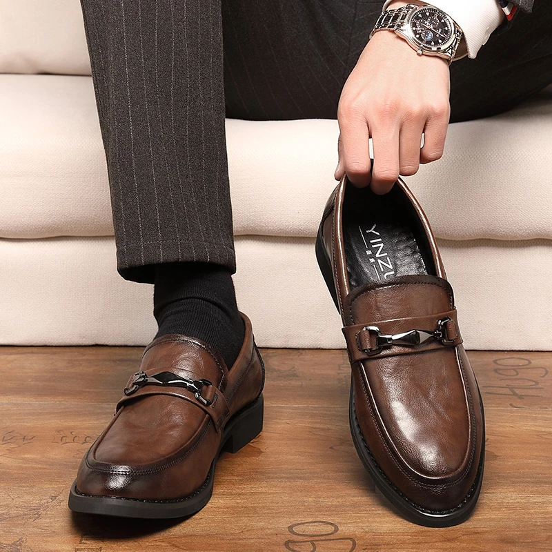 [牛皮男鞋撤柜]秋冬季孤品真皮商务正装温州皮鞋结婚布洛克鞋8027