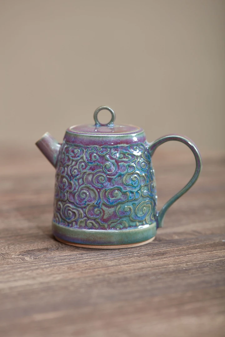 祥云壶 手工钧瓷家用泡茶茶具 DXY23
